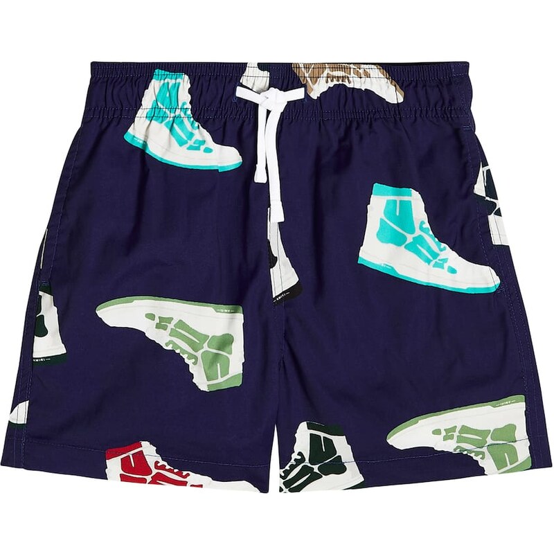 Amiri Kids Skel Top printed swim trunks