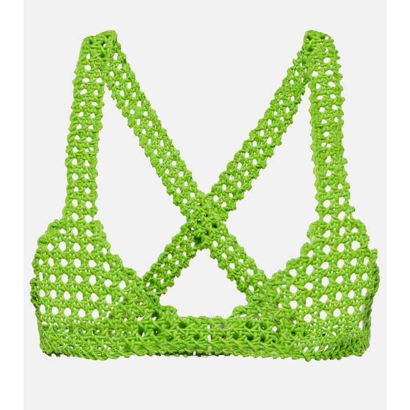 Roberta Einer Element crochet cotton bralette