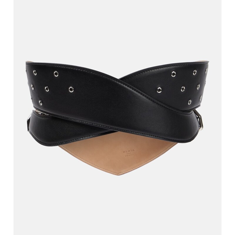 Alaïa Perforated leather belt