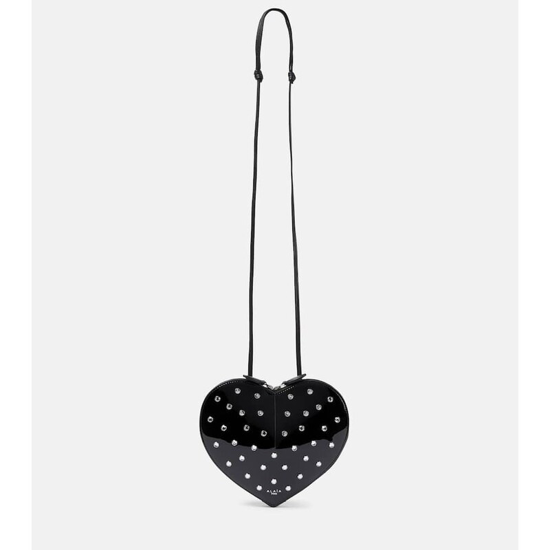 Alaïa Le Cœur studded leather crossbody bag