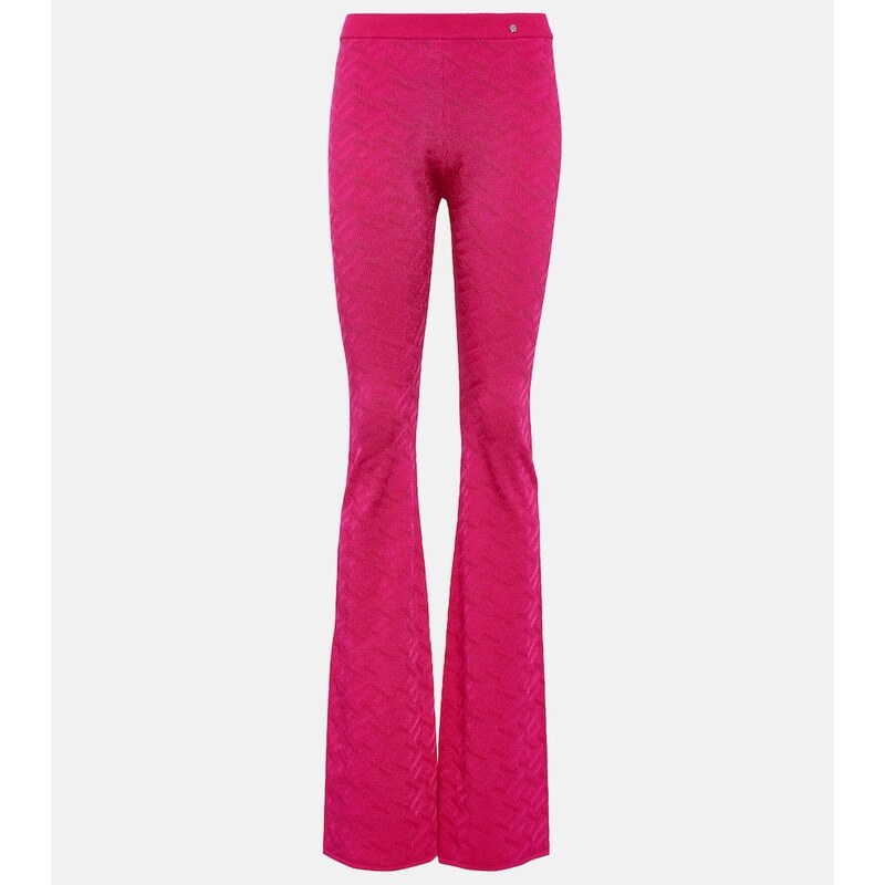 Versace La Greca high-rise flared pants