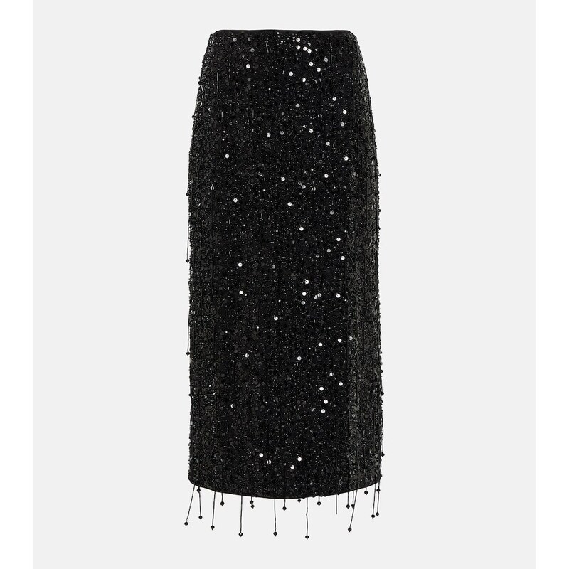 Simkhai Gisele sequined midi skirt