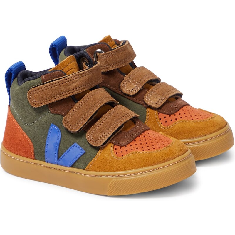 Veja Kids V-10 Mid suede sneakers