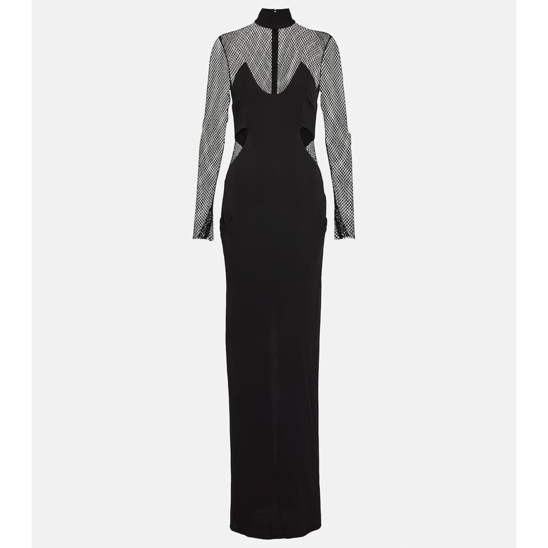 Tom Ford Long-sleeved cutout gown