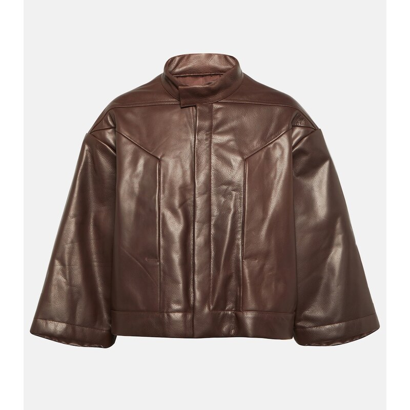 Rick Owens Cropped leather jacket