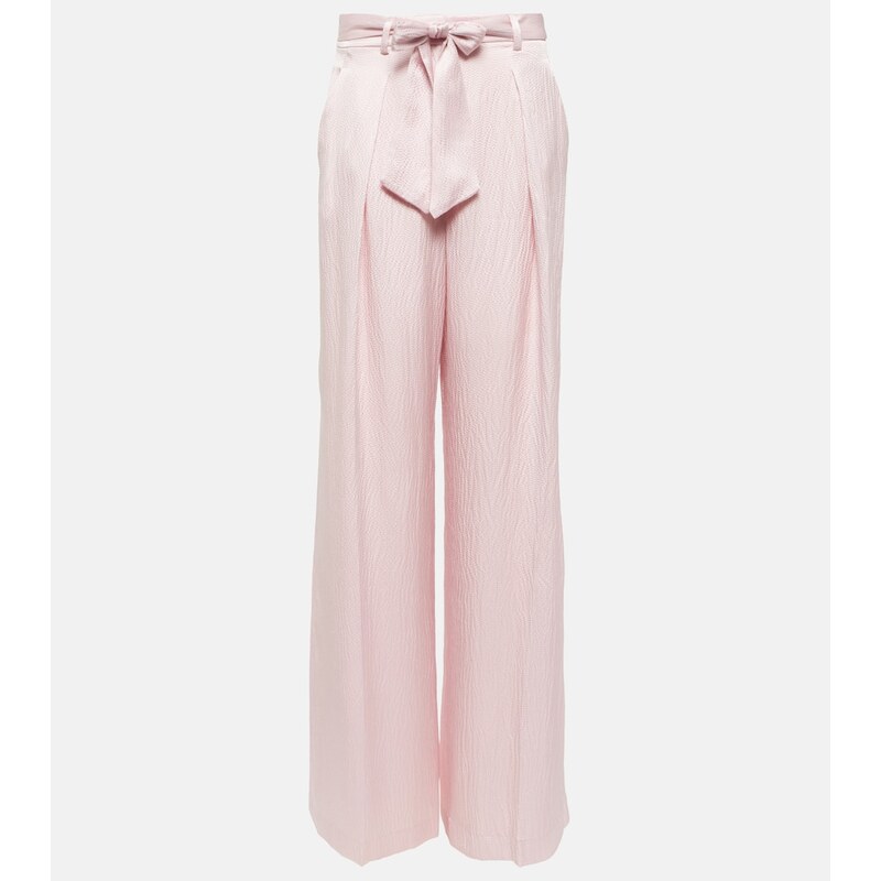 Gabriela Hearst High-rise silk wide-leg pants