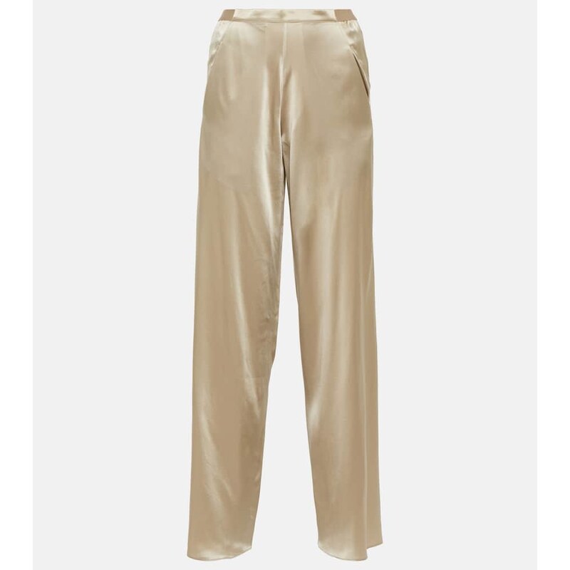 Christopher Esber Silk satin straight pants