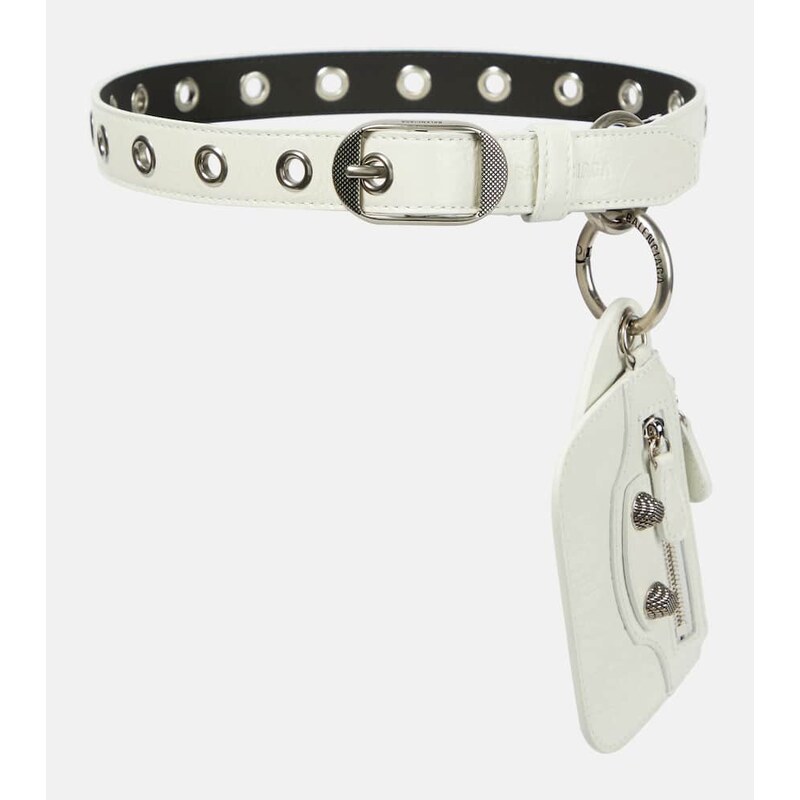Balenciaga Le Cagole Charms leather belt