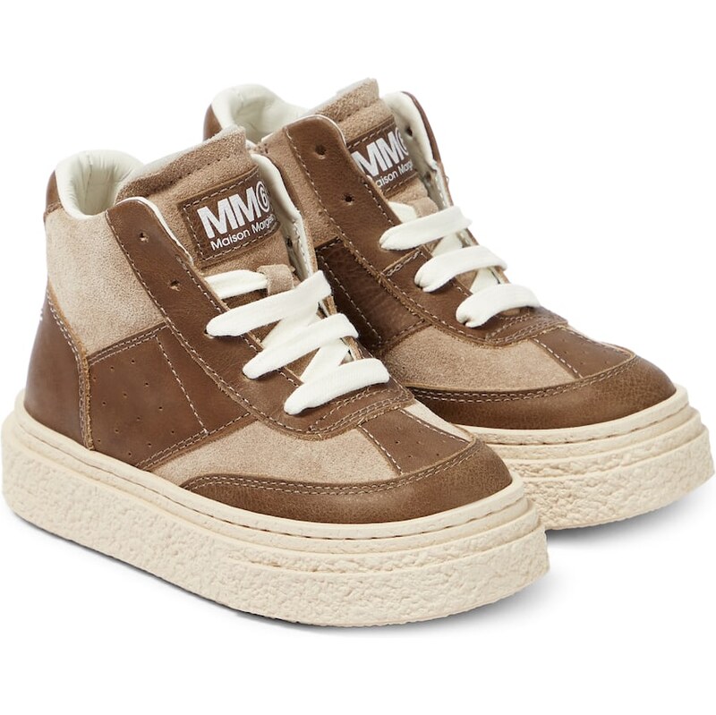 MM6 Maison Margiela Kids Suede sneaker boots