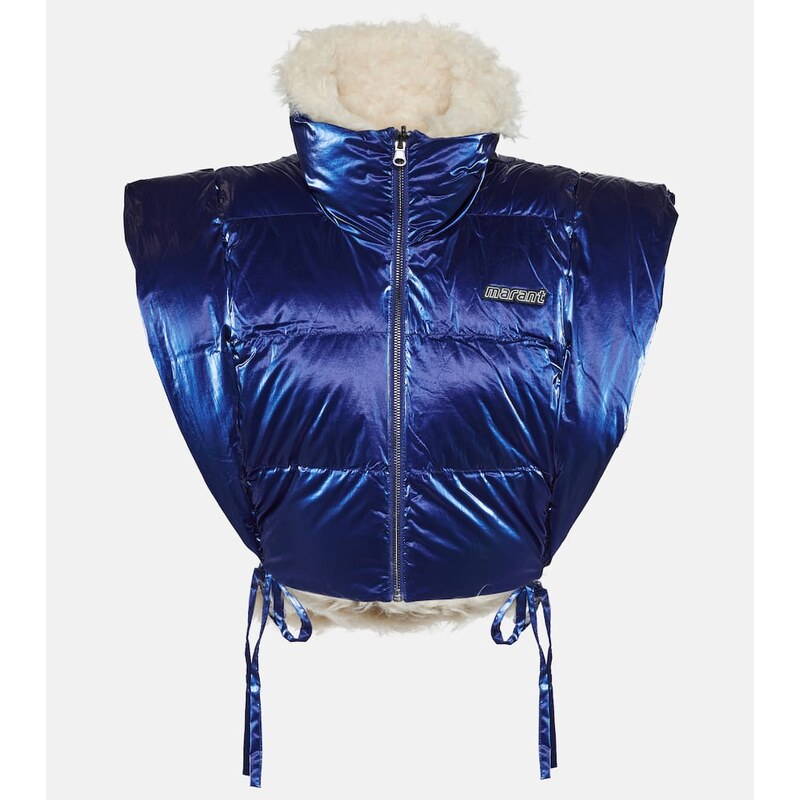 Marant Etoile Cody metallic-effect puffer vest