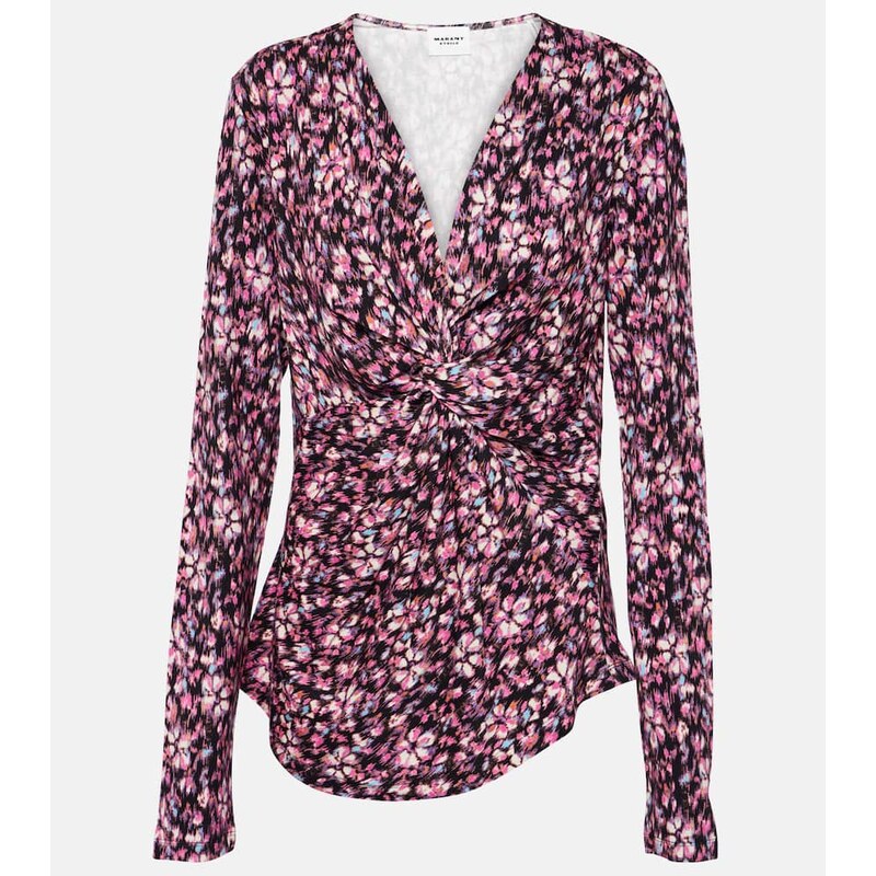 Marant Etoile Lyss ruched jersey top
