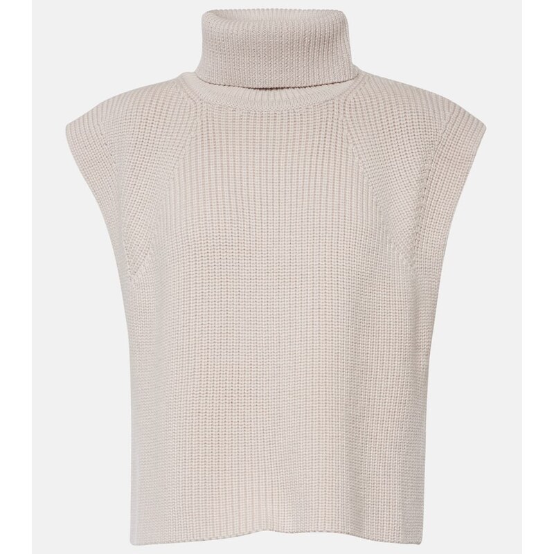 Marant Etoile Megan turtleneck wool sweater vest