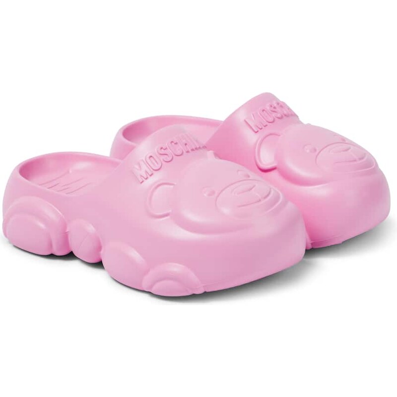 Moschino Kids Logo clogs