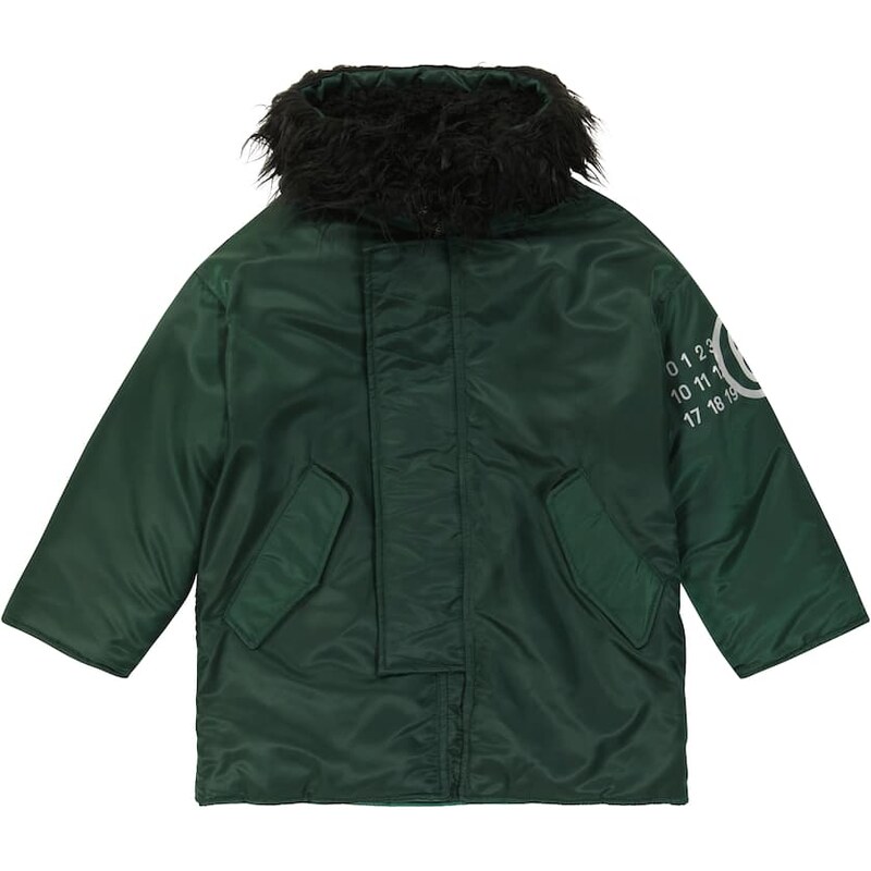 MM6 Maison Margiela Kids Hooded twill parka