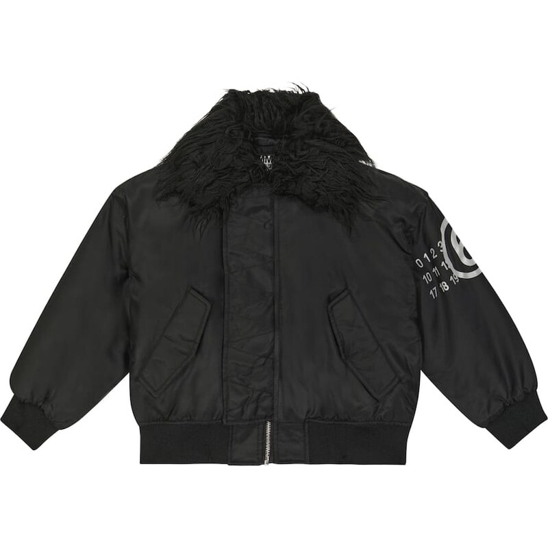 MM6 Maison Margiela Kids Padded twill bomber jacket