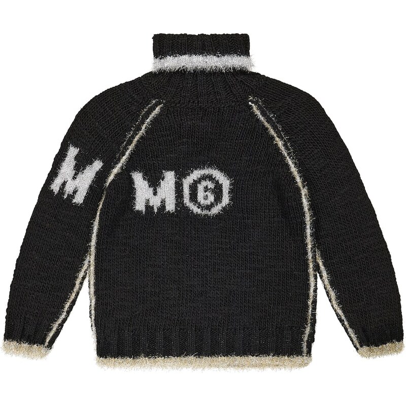 MM6 Maison Margiela Kids Logo turtleneck sweater