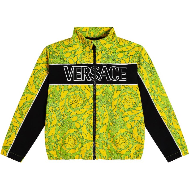 Versace Kids Barocco cotton jersey sweatshirt