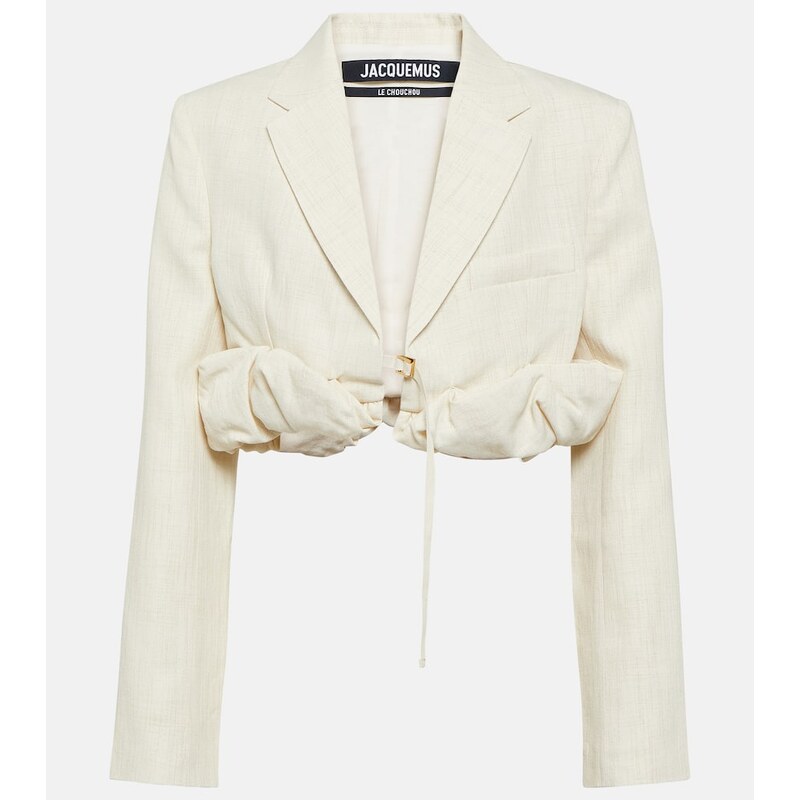 Jacquemus La Croissant linen-blend jacket