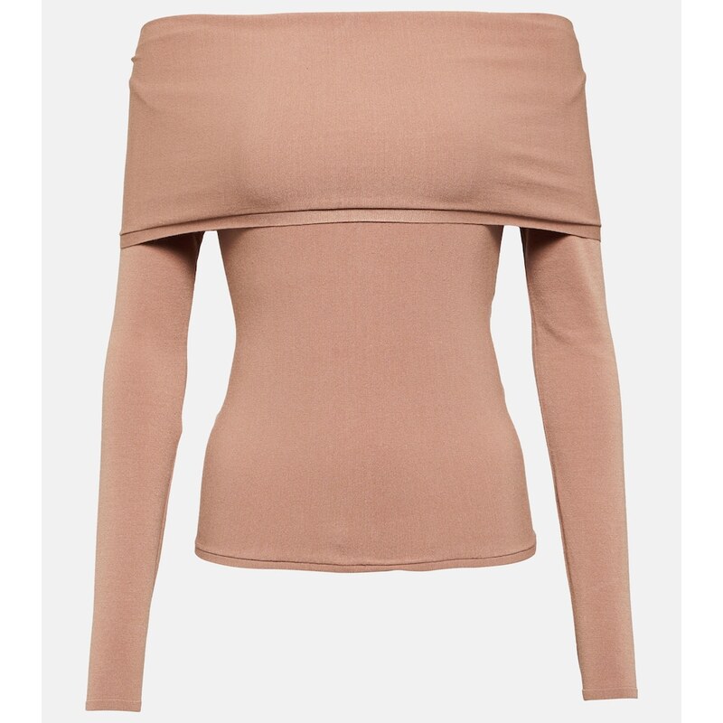 Alaïa Off-shoulder jersey top