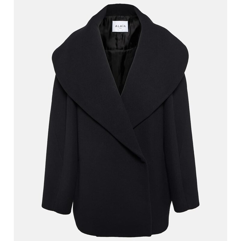 Alaïa Cocoon wrap virgin wool coat