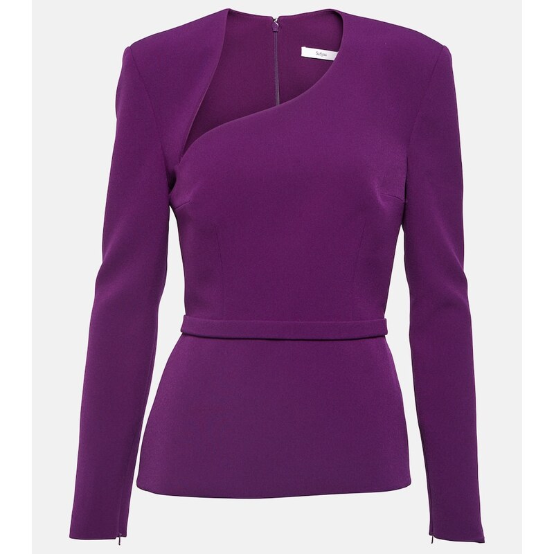 Safiyaa Cutout crÃªpe top