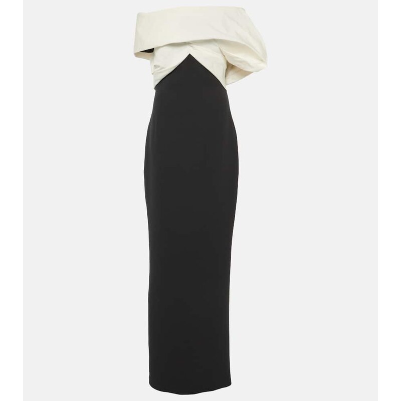 Safiyaa Lerena Vista crÃªpe and faille maxi gown