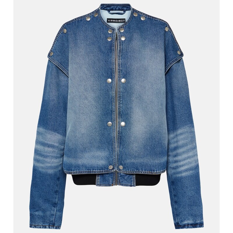 Y/Project Snap Off denim bomber jacket