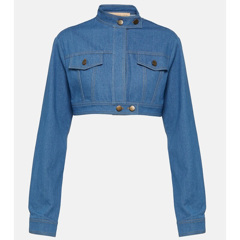 Aya Muse Pilla cropped denim jacket