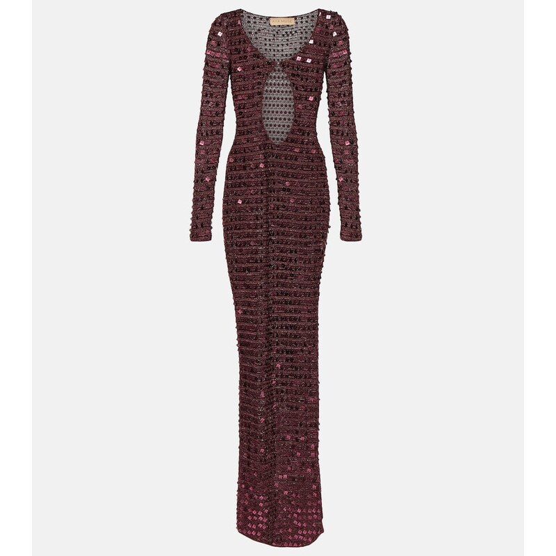 Aya Muse Chyha embellished cutout maxi dress