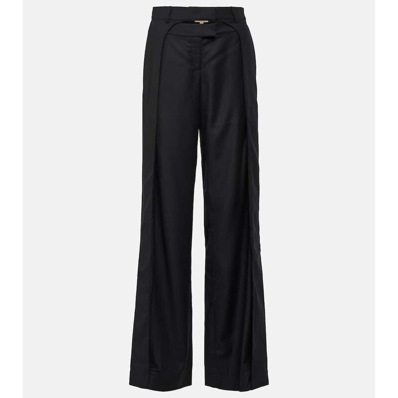 Aya Muse Tio low-rise wool wide-leg pants