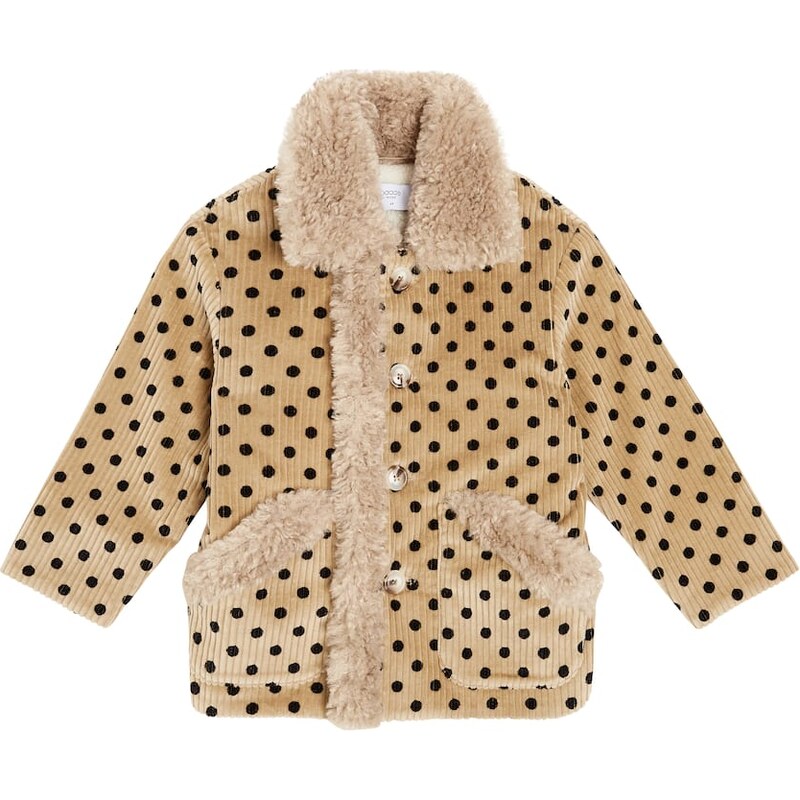 Paade Mode Polka-dot cotton corduroy blazer
