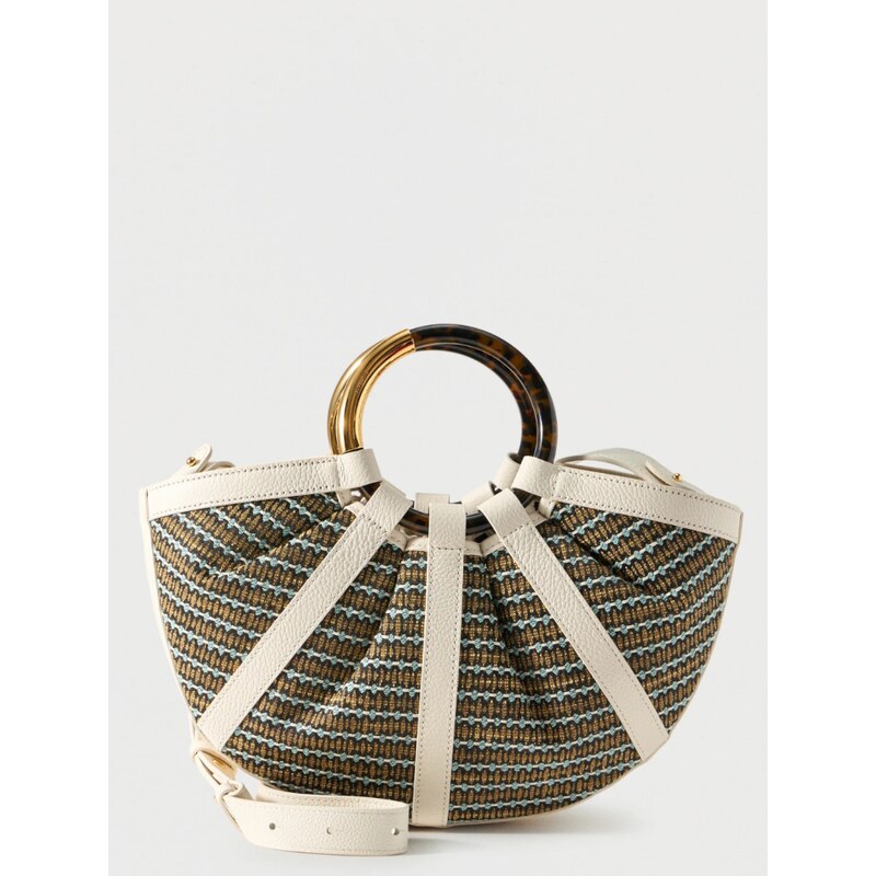 Coccinelle Shell Tapestry kožená kabelka – medium 113270820