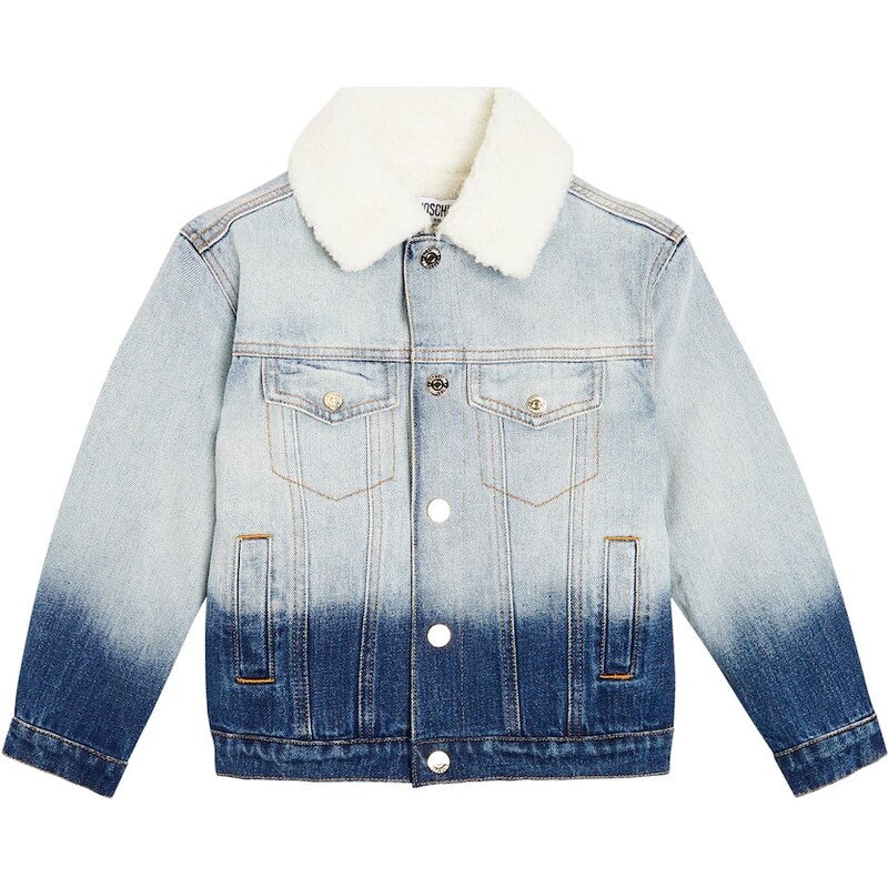 Moschino Kids Embroidered ombrÃ denim jacket