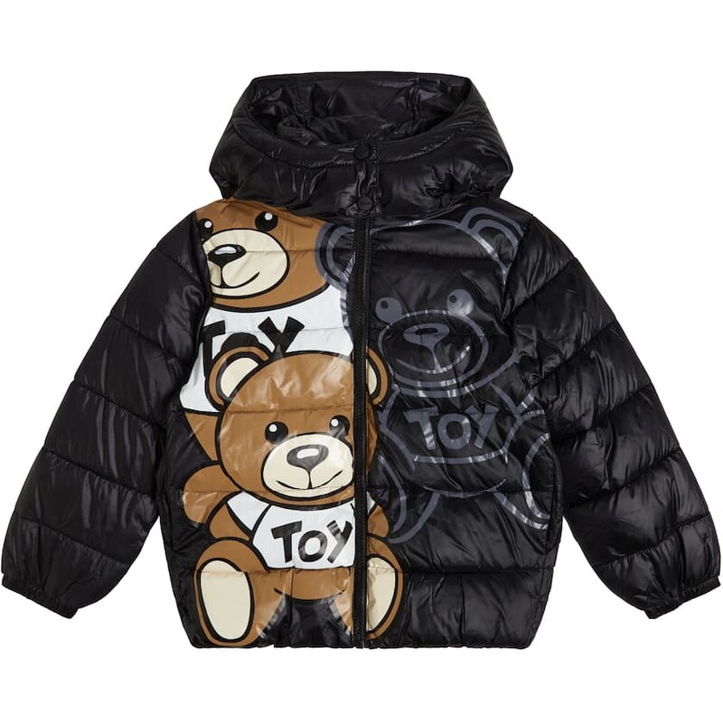 Moschino Kids Printed puffer jacket