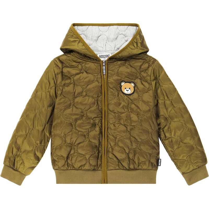 Moschino Kids Teddy Bear quilted jacket