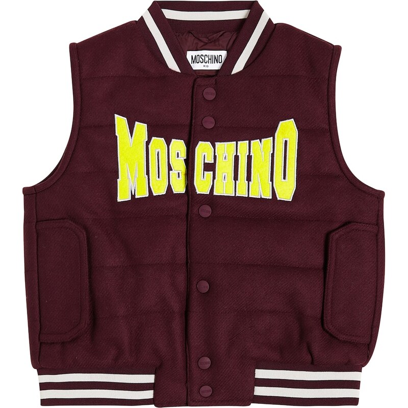 Moschino Kids Logo padded vest