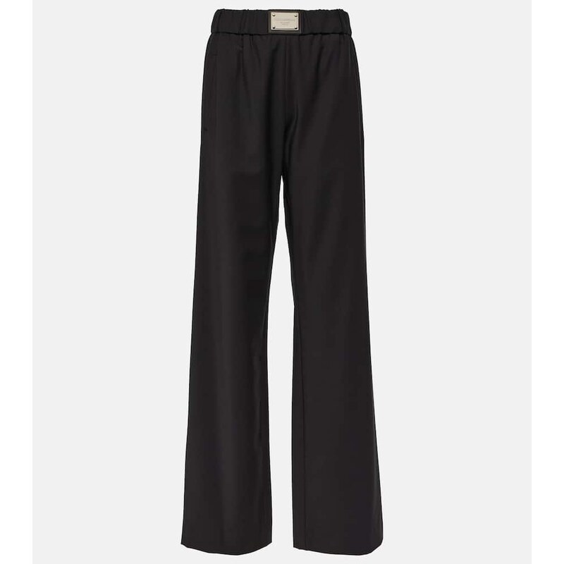 Dolce&Gabbana Wool-blend wide-leg pants