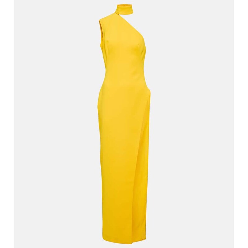 Mônot Asymmetric crêpe maxi dress