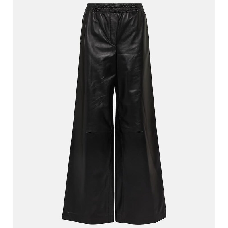 Joseph Ashbridge leather wide-leg pants