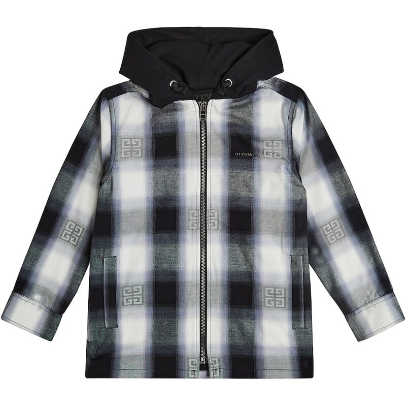 Givenchy Kids 4G checked cotton jacket