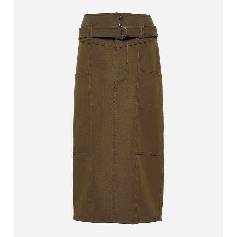 Tods Wool midi skirt