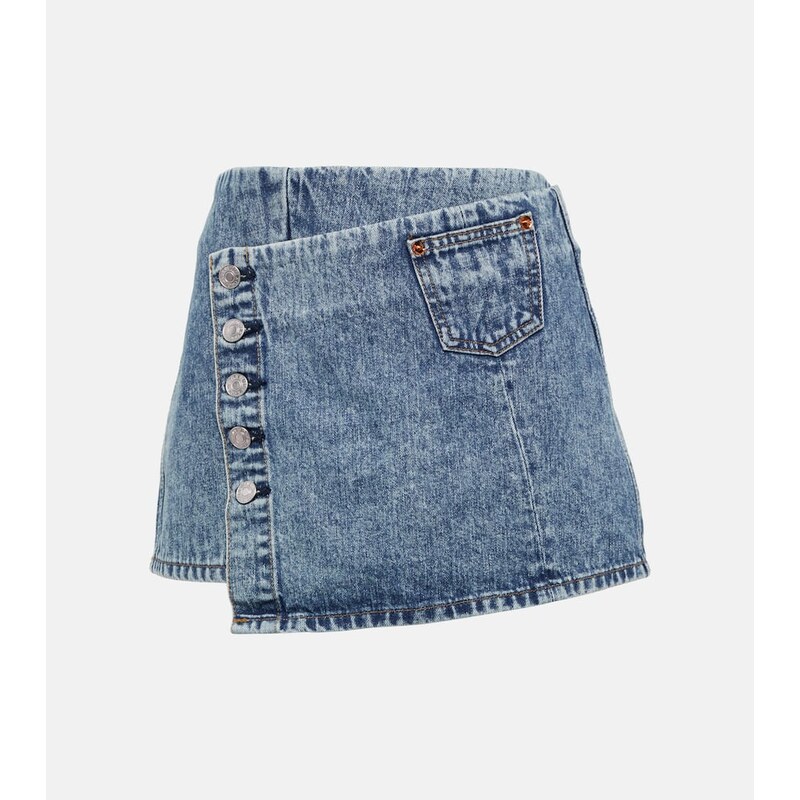 Re/Done Denim wrap skirt