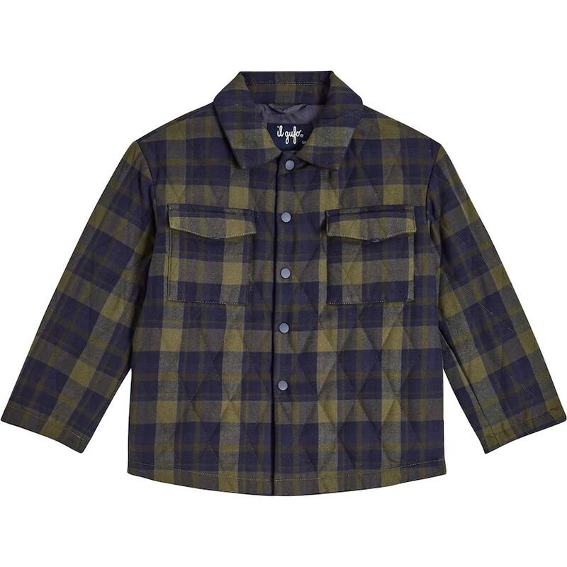 Il Gufo Quilted checked puffer jacket