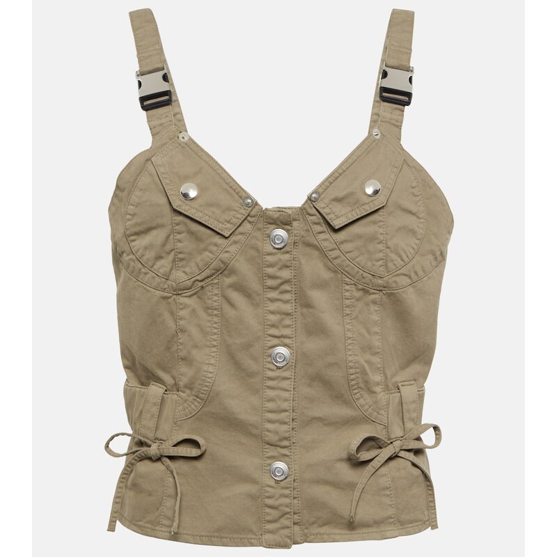 Coperni Utility bustier cotton top