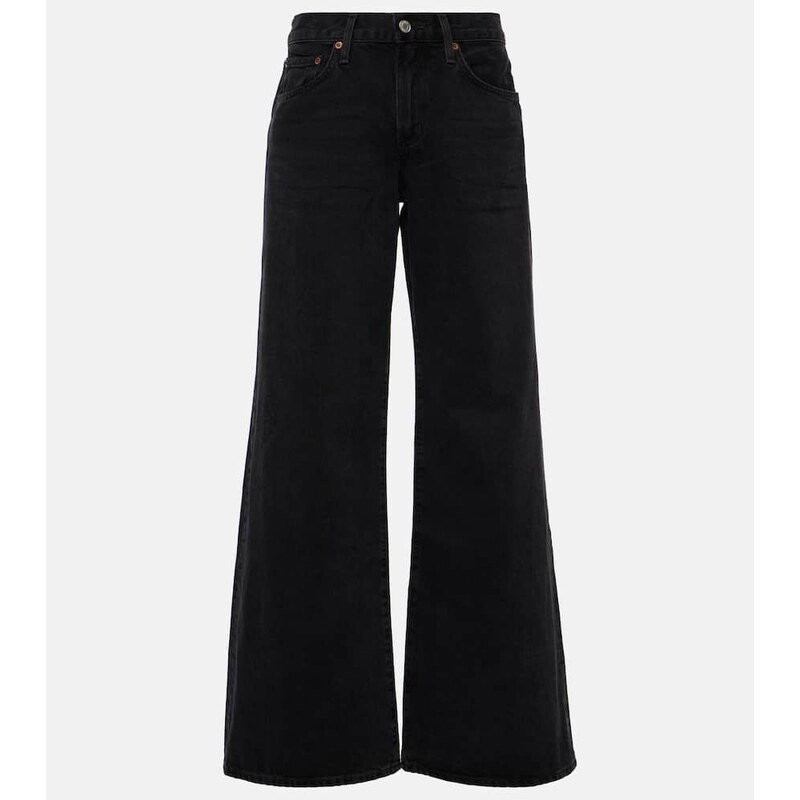 Agolde Clara low-rise wide-leg jeans