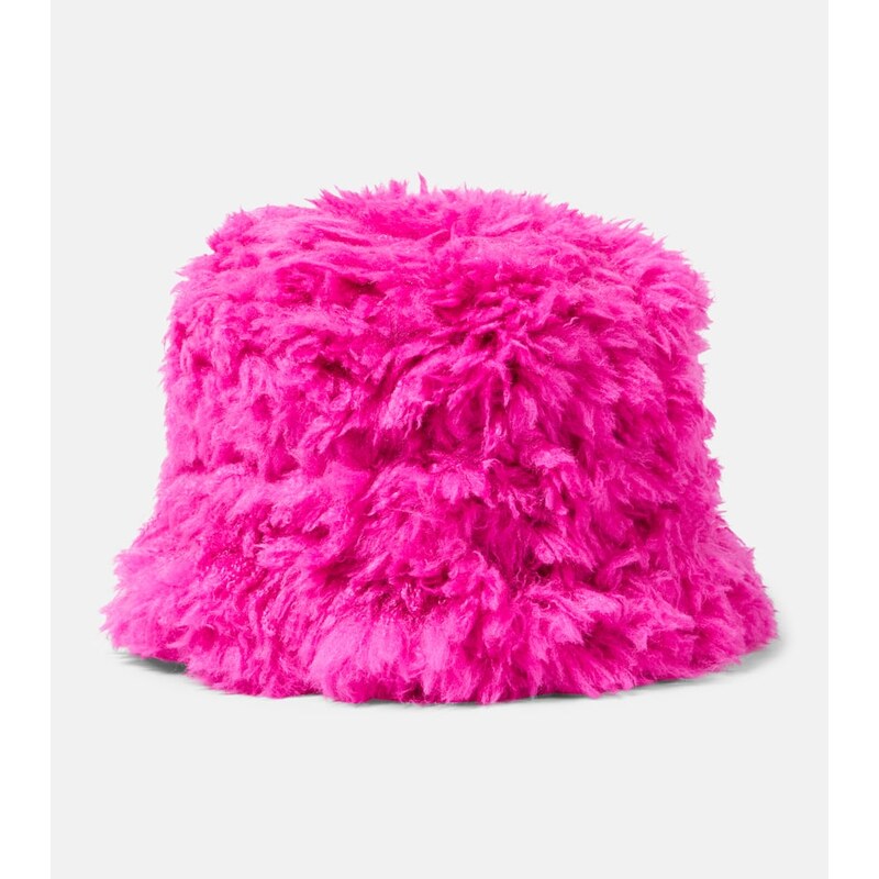 Goldbergh Bird faux fur bucket hat