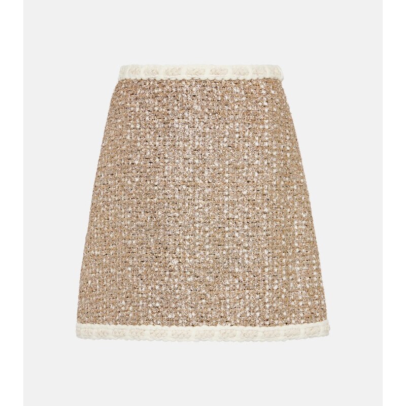 Giambattista Valli High-rise LurexÂ tweed miniskirt