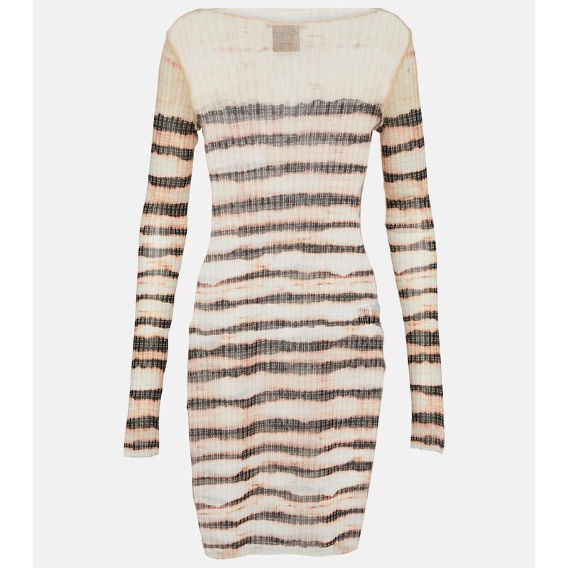Jean Paul Gaultier x KNWLS striped minidress