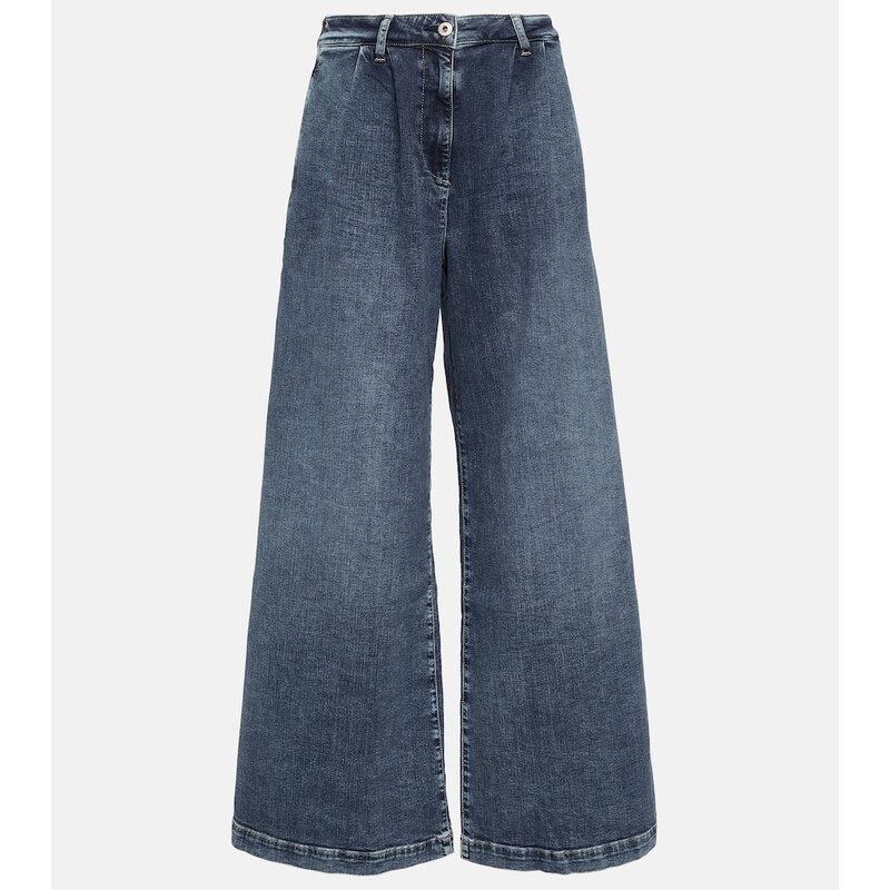 AG Jeans Stella high-rise wide-leg jeans