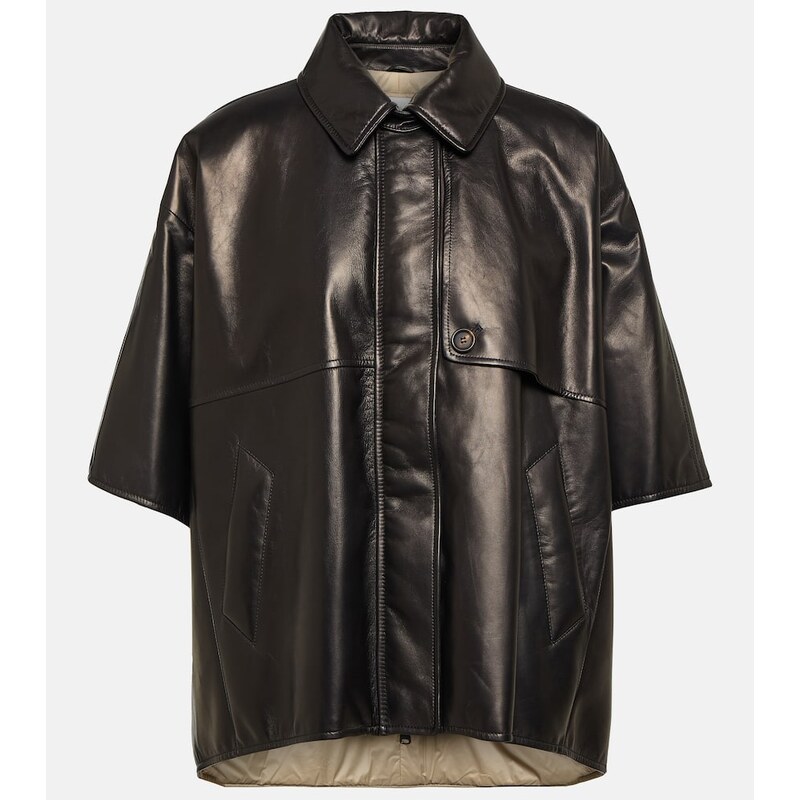 Brunello Cucinelli Leather overshirt